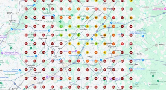 Before and after comparison before